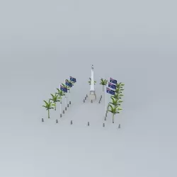 Cairns ANZAC War Memorial Free 3D model