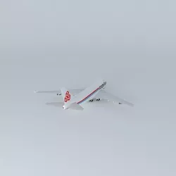 CargoLux Boeing 747-400F Loaded with FEDEX Trucks in Luxemburg  Free 3D model