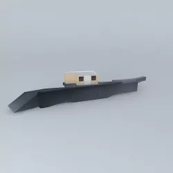Casa Alvaro Chamorga and a Man-made Plateau at Chamorga, Tene... Free 3D model
