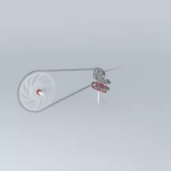 Chain drivetrain Free 3D model