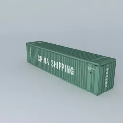 China Shipping Container 40 Free 3D model