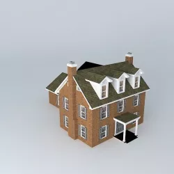 Colonial House Free 3D model