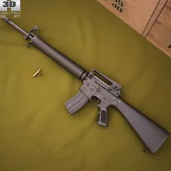  Colt M16A4 3D model