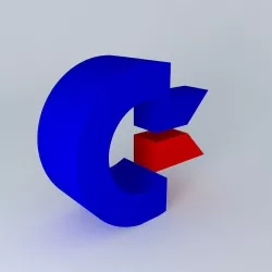 Commodore International Company Logo Free 3D model