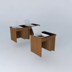 COMPUTER TRAINING DESKS 850x700x750mmH Free 3D model