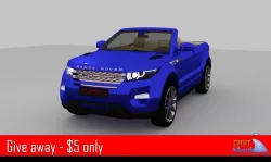 Convertible Rangerover Evoque concept - Detailed Exterior 3D model
