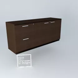 CREDENZA/LOW CABINET 1600x470x720 Free 3D model