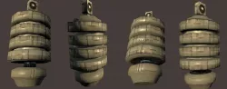 Cyberpunk Vent Pillar  Low-poly  3D model