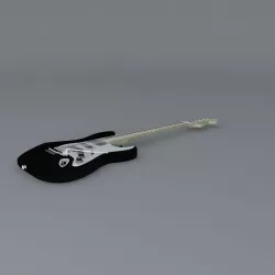 Dave Murray guitar Free 3D model