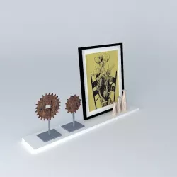 Decorative shelf Free 3D model