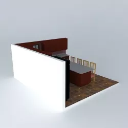 Designer Kitchen %2325 Free 3D model