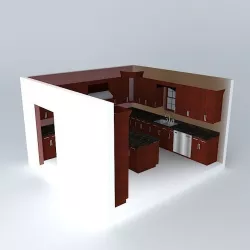 Designer Kitchen 2326 Free 3D model
