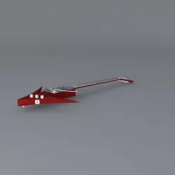 Double arrowhead guitar Free 3D model