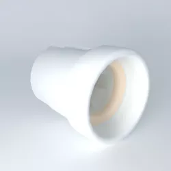 E27 porcelain socket Free 3D model