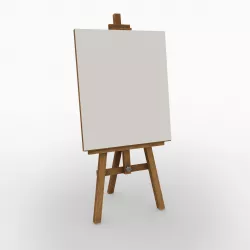 Easel Low-poly  3D model