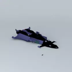 EBS Volcano  Escort space ship Murdoch class. Free 3D model
