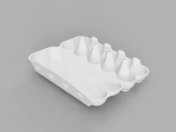 Egg carton 3D model