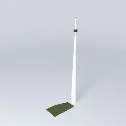 Emley Moor Mast, Huddersfield. Free 3D model