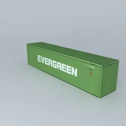 Evergreen Container 40 Free 3D model