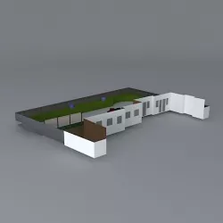 Garden design to remove grass slope alternative Free 3D model