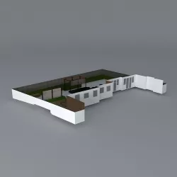 Garden design to remove grass slope option Free 3D model