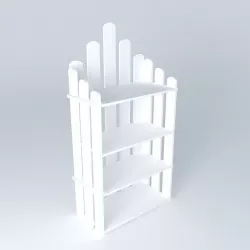 garden shelf garden bookshelf Free 3D model