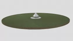germanic shield reconstructed from original Finds Free low-poly  3D model