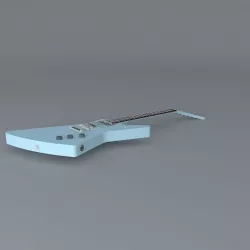 Gibson Explorer guitar Free 3D model