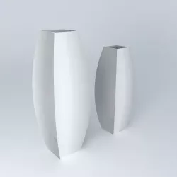 Glass vases Free 3D model