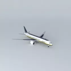 GoldenJet Boeing 787 8S Free 3D model
