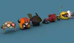 Helmet and Mask Set Vol2 3D model