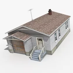 House Low-poly  3D model