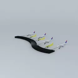 International Regional Airport Free 3D model