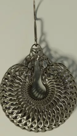 Interstellar earring Low-poly  3D model