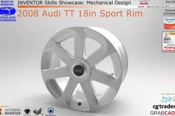 Inventor Skills - 2008 Audi TT Sport Rim Free 3D model