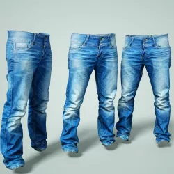 Jeans Trousers Low-poly  3D model
