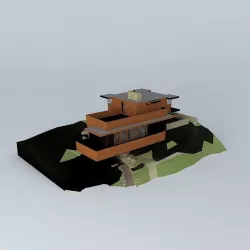John C. Pew House- Frank Lloyd Wright Free 3D model
