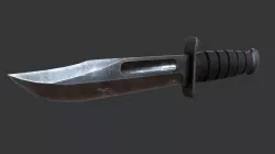 Kabar Combat Knife Low-poly  3D model