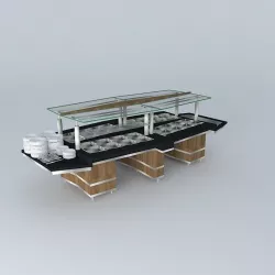 Kit 002 Mesa Self Service por Alex Marques Free 3D model