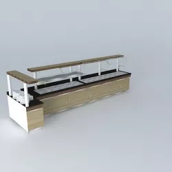 Kit-007 Mesa Self Service por: Alex Marques Free 3D model