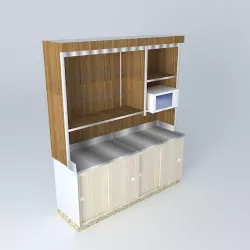 Kit 122 Desk wall by: Alex Marques Free 3D model