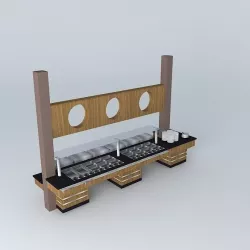 Kit004 Mesa Self Service por Alex Marques Free 3D model