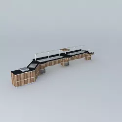 Kit008 Mesa Self Service por Alex Marques Free 3D model