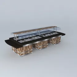 Kit010 Mesa Self Service por: Alex Marques Free 3D model
