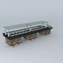Kit011A Mesa Self Service por Alex Marques Free 3D model