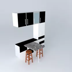 kitchen components kitchen Free 3D model