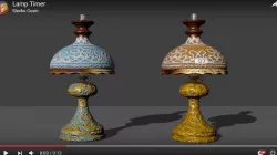 LAMP Western movies 3D model