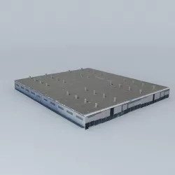 LAX AIRPORT HAGAR Free 3D model