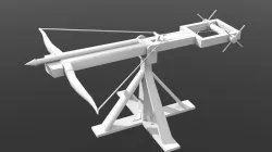 Low Poly Ballista Low-poly  3D model