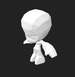 Low poly Character Chibi Reference Rigged Low-poly  3D model
